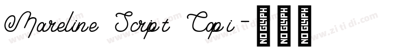 Mareline Script Capi字体转换 Mareline Script Capi字体转换